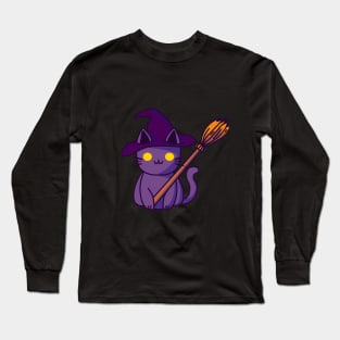 Witch kitty Long Sleeve T-Shirt